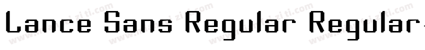 Lance Sans Regular Regular字体转换